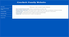 Desktop Screenshot of crockettclan.org