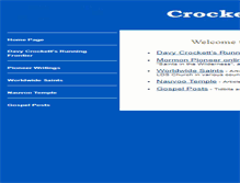 Tablet Screenshot of crockettclan.org